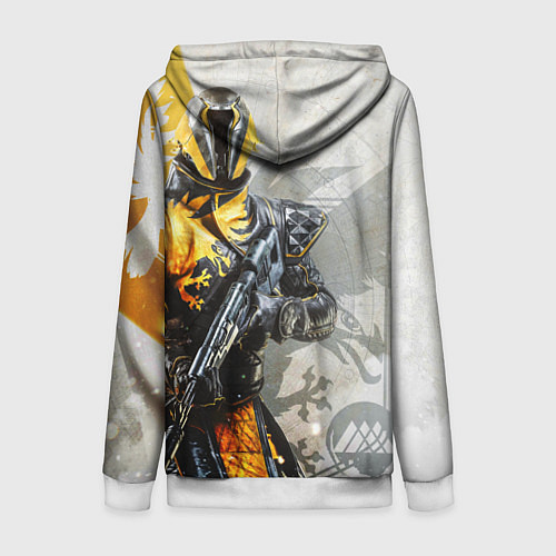 Женская толстовка на молнии DESTINY, WARLOCK / 3D-Белый – фото 2