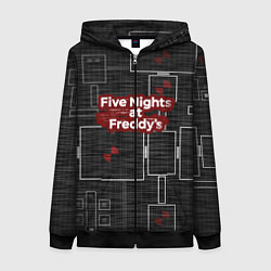 Толстовка на молнии женская Five Nights At Freddy, цвет: 3D-черный