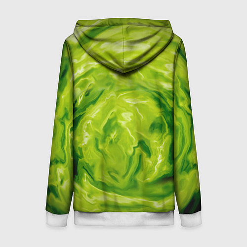 Женская толстовка на молнии Репер - OG Buda / 3D-Белый – фото 2