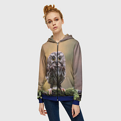 Толстовка на молнии женская СОВЕНОК, цвет: 3D-синий — фото 2