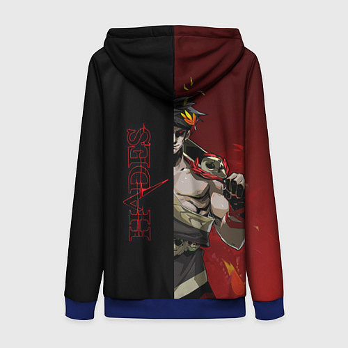 Женская толстовка на молнии Hades / 3D-Синий – фото 2