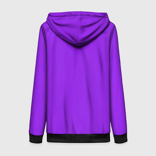 Женская толстовка на молнии Фиолетовый / 3D-Черный – фото 2