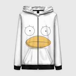 Толстовка на молнии женская Gintama Гинтама, цвет: 3D-черный