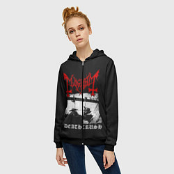 Толстовка на молнии женская Mayhem, цвет: 3D-черный — фото 2