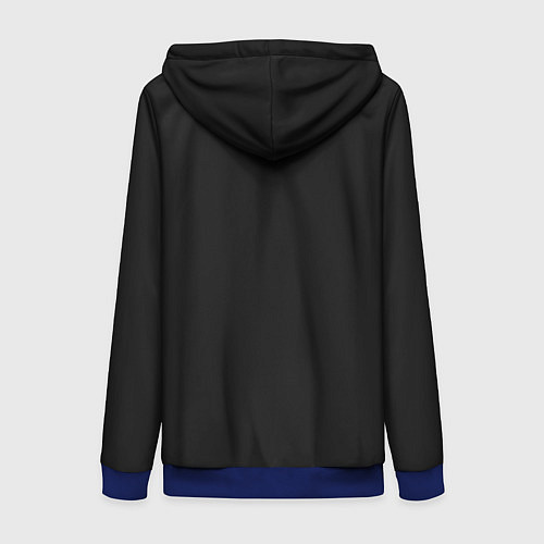 Женская толстовка на молнии Sorry for what? / 3D-Синий – фото 2