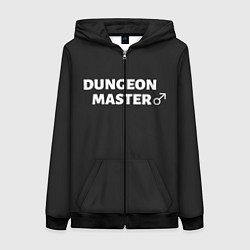 Толстовка на молнии женская Dungeon Master, цвет: 3D-черный