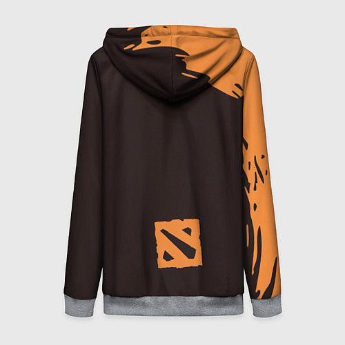 Женская толстовка на молнии Огр Dota 2 / 3D-Меланж – фото 2