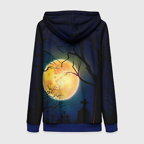 Женская толстовка на молнии Little Nightmares 2 / 3D-Синий – фото 2