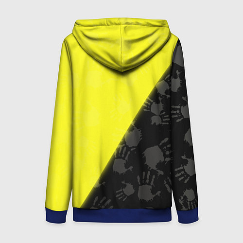 Женская толстовка на молнии Little Nightmares / 3D-Синий – фото 2