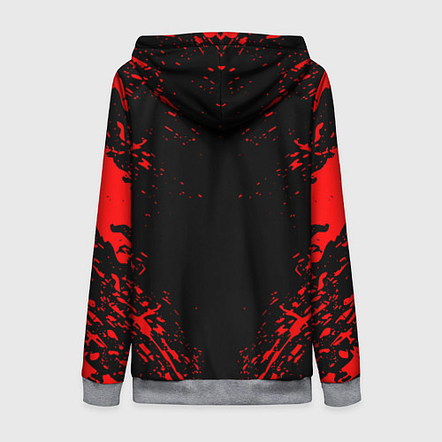 Женская толстовка на молнии BERSERK БЕРСЕРК / 3D-Меланж – фото 2