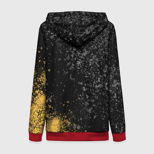 Женская толстовка на молнии Renault Брызги / 3D-Красный – фото 2