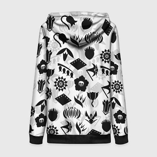 Женская толстовка на молнии БЛИЧ КАПИТАНЫ ГОТЕЙ 13 ЭМБЛЕМЫ / 3D-Черный – фото 2