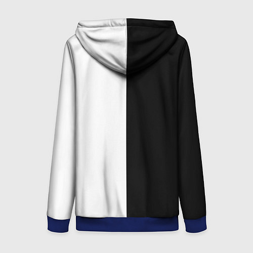 Женская толстовка на молнии МАСКА ТАНДЖИРО TANJIRO MASK / 3D-Синий – фото 2