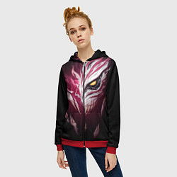 Толстовка на молнии женская ИЧИГО БЛИЧ BLEACH, цвет: 3D-красный — фото 2