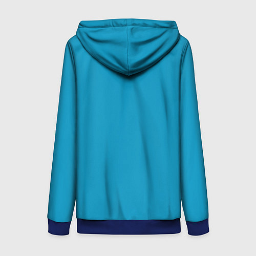 Женская толстовка на молнии Geometry Dash: Icons / 3D-Синий – фото 2