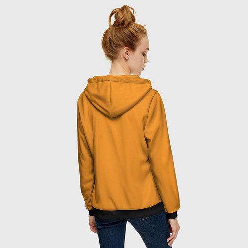 Женская толстовка на молнии ГИТАРА / 3D-Черный – фото 4