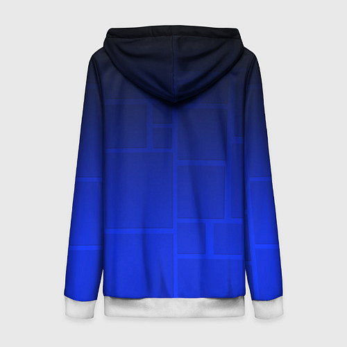Женская толстовка на молнии Geometry Dash / 3D-Белый – фото 2