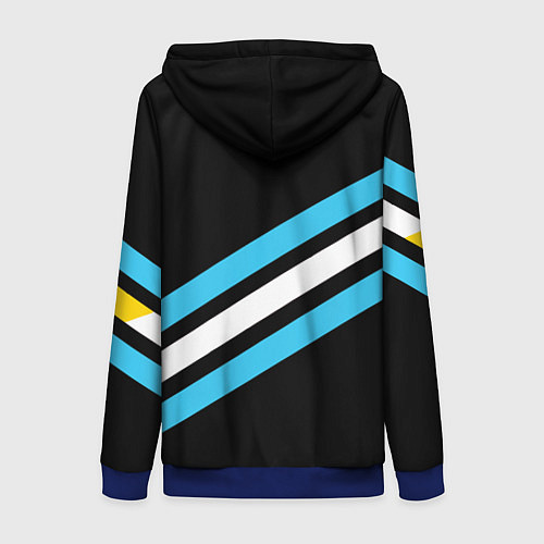 Женская толстовка на молнии Сборная Аргентины / 3D-Синий – фото 2