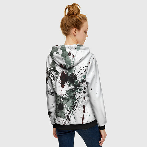 Женская толстовка на молнии FARCRY WOLF / 3D-Черный – фото 4