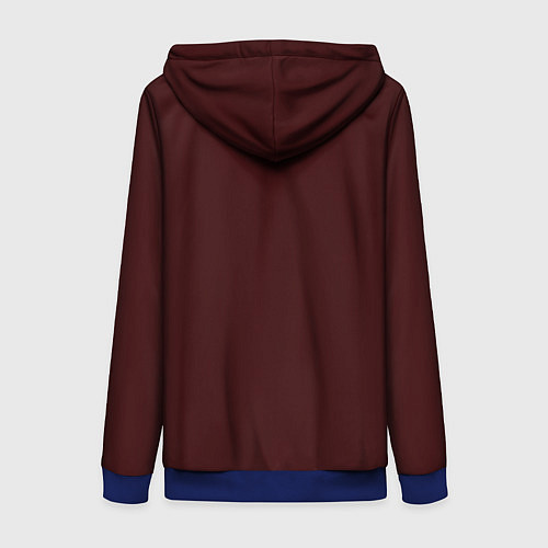 Женская толстовка на молнии Криштиану Роналду Португалия / 3D-Синий – фото 2