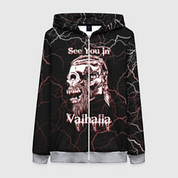 Толстовка на молнии женская Ragnarr, цвет: 3D-меланж