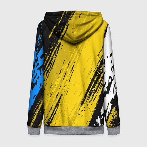 Женская толстовка на молнии ИНТЕР МИЛАН INTER MILAN / 3D-Меланж – фото 2