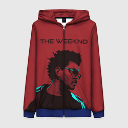 Толстовка на молнии женская The weeknd, цвет: 3D-синий