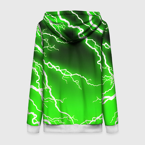 Женская толстовка на молнии YAMAHA X MONSTER SPORT / 3D-Белый – фото 2