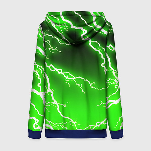 Женская толстовка на молнии YAMAHA X MONSTER SPORT / 3D-Синий – фото 2