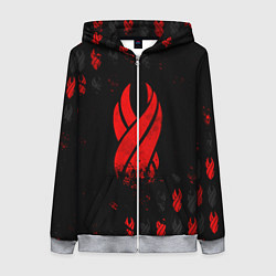 Толстовка на молнии женская DEAD SPACE ОБЕЛИСК, цвет: 3D-меланж