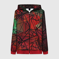 Женская толстовка на молнии Абстрактный геометрический