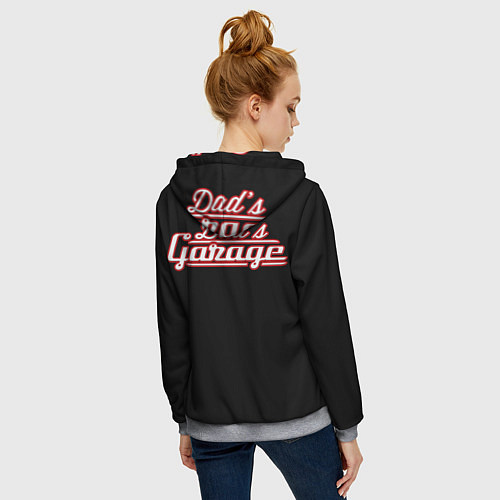 Женская толстовка на молнии Watermark / 3D-Меланж – фото 4