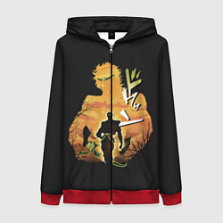 Толстовка на молнии женская Дио Брандо, цвет: 3D-красный