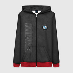 Женская толстовка на молнии BMW LOGO AND INSCRIPTION