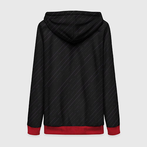 Женская толстовка на молнии Танджиро Камадо / 3D-Красный – фото 2