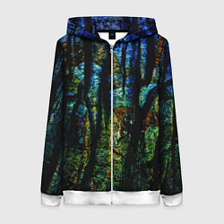 Женская толстовка на молнии Разноцветная гора