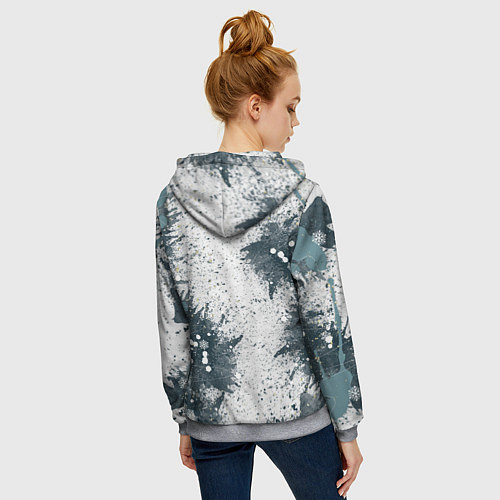 Женская толстовка на молнии CS GO - Контра / 3D-Меланж – фото 4