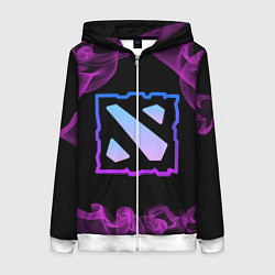 Толстовка на молнии женская Дота - Dota 2, цвет: 3D-белый