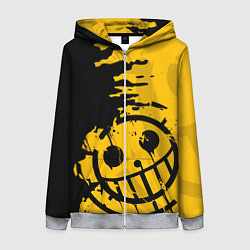 Толстовка на молнии женская ONE PIECE PIRATES ПИРАТЫ, цвет: 3D-меланж