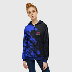 Толстовка на молнии женская SUBARU STI СУБАРИСТ, цвет: 3D-синий — фото 2