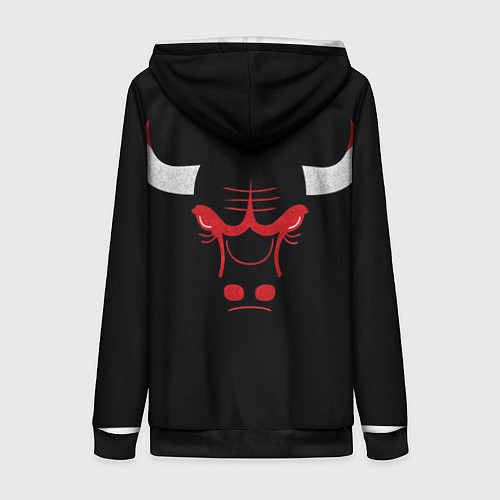 Женская толстовка на молнии B C Chicago Bulls / 3D-Черный – фото 2