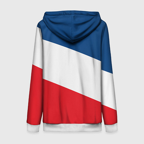 Женская толстовка на молнии Paris Saint-Germain FC / 3D-Белый – фото 2