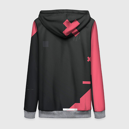 Женская толстовка на молнии Мерседес Mersedes / 3D-Меланж – фото 2