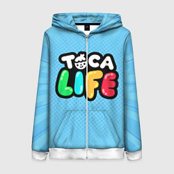 Женская толстовка на молнии Toca Life: Logo