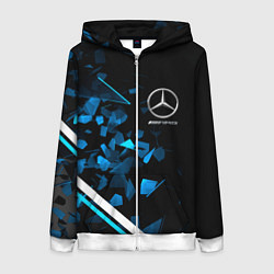 Женская толстовка на молнии Mercedes AMG Осколки стекла