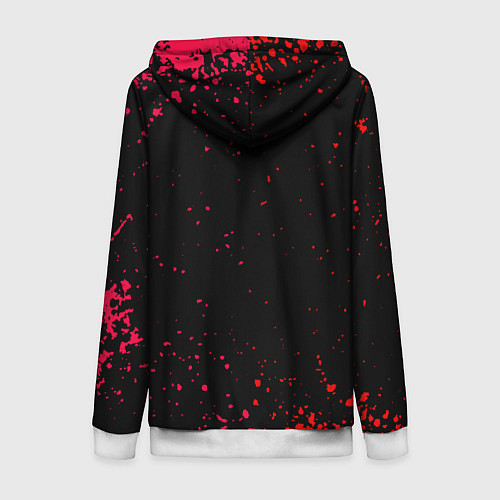 Женская толстовка на молнии Maneskin Лунный свет, рок - группа / 3D-Белый – фото 2