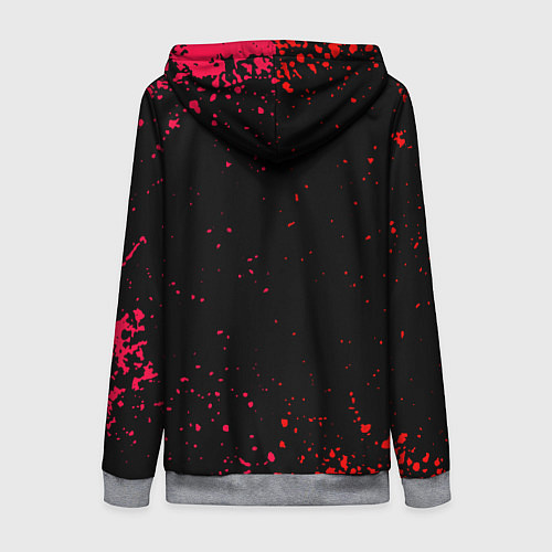 Женская толстовка на молнии Maneskin Лунный свет, рок - группа / 3D-Меланж – фото 2