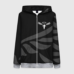 Толстовка на молнии женская WALHALLA TEAM LOGO ТОКИЙСКИЕ МСТИТЕЛИ, цвет: 3D-меланж