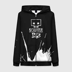 Толстовка на молнии женская Noize MC Нойз МС, цвет: 3D-черный