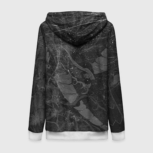 Женская толстовка на молнии Токийский Дракон Иероглифы Dragon Japan / 3D-Белый – фото 2